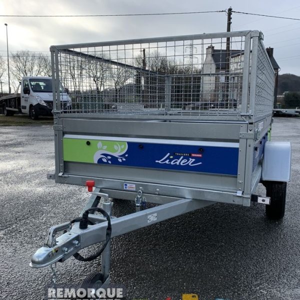 Remorque bagagère LIDER BAG 233 - PTAC : 500Kg - 1 essieu - 233 x 132 cm