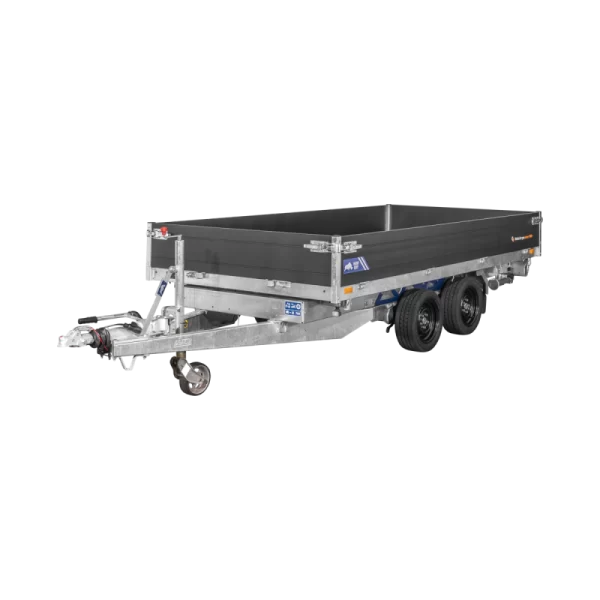 Remorque Tribenne + Pompe électrique 406 x 204 cm – PTAC 3500 kg – Saris